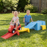 Kids Ride on Toy with Storage Box and Downhill Race Tracks for Kids Aged 3+ Years Old
