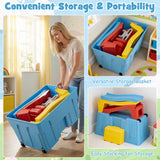Kids Ride on Toy with Storage Box and Downhill Race Tracks for Kids Aged 3+ Years Old
