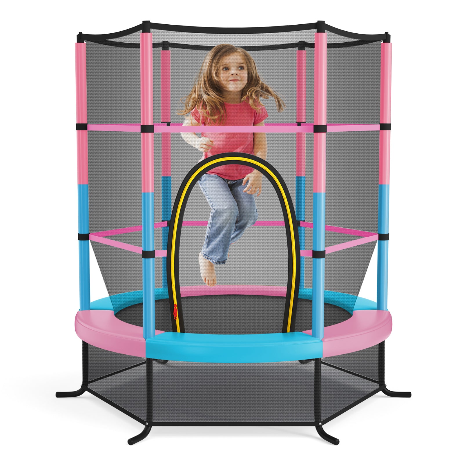 HONEY JOY 5.3FT Kids Trampoline, Toddler Trampoline w/Safe