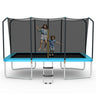 HONEY JOY 14 x 8FT Outdoor Kids Trampoline, ASTM Certified Rectangular Trampoline with Enclosure Net