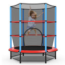 HONEY JOY 55" Kids Trampoline with Safety Enclosure Net, Mini Toddler Trampoline