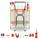 55" Kids Trampoline, Toddler Trampoline for 3-6 Years Old Boys & Girls