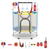 55" Kids Trampoline, Toddler Trampoline for 3-6 Years Old Boys & Girls