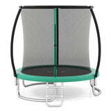 12FT 10FT 8FT Outdoor Trampoline, Heavy-Duty Recreational Trampoline with Safety Enclosure Net