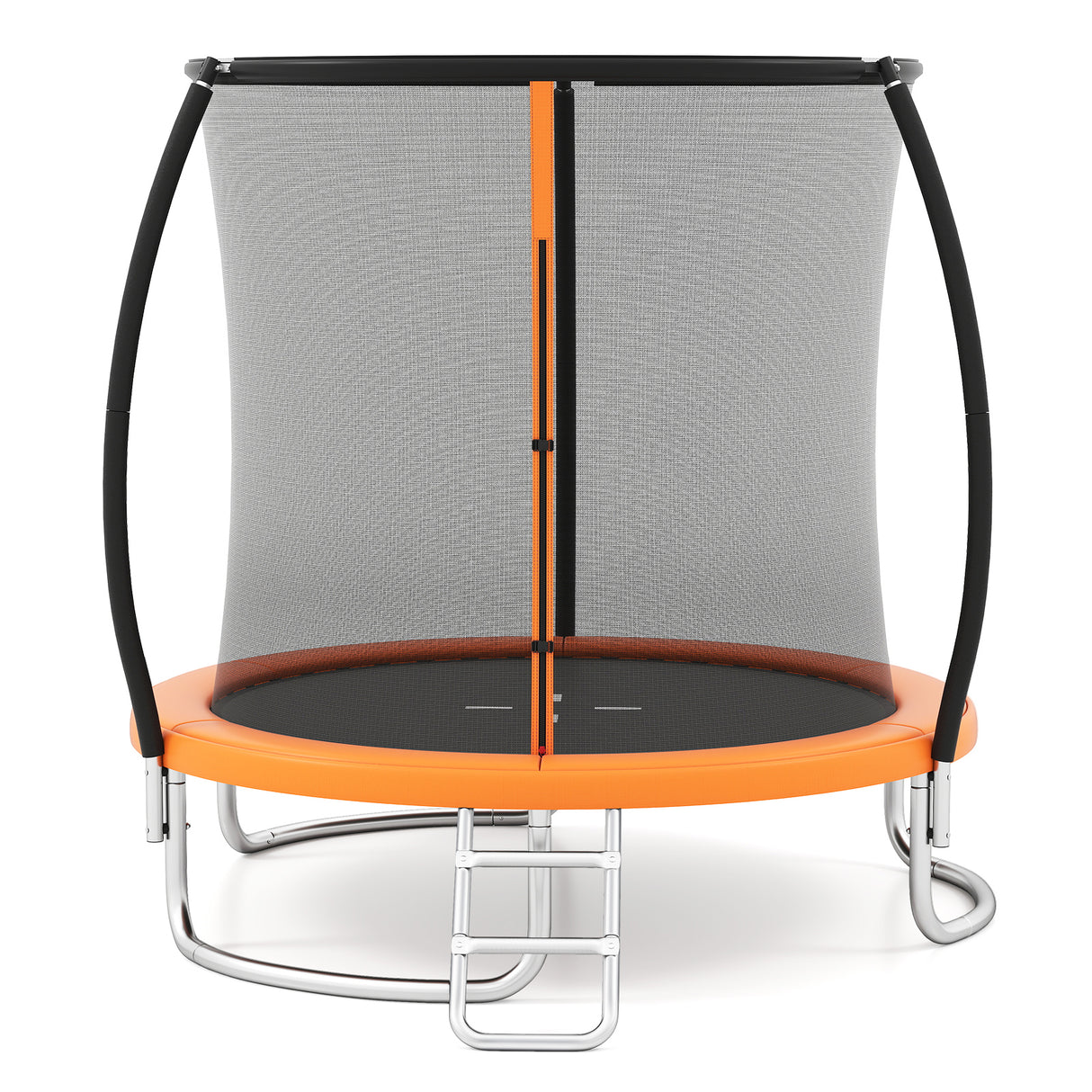 12FT 10FT 8FT Outdoor Trampoline, Heavy-Duty Recreational Trampoline with Safety Enclosure Net