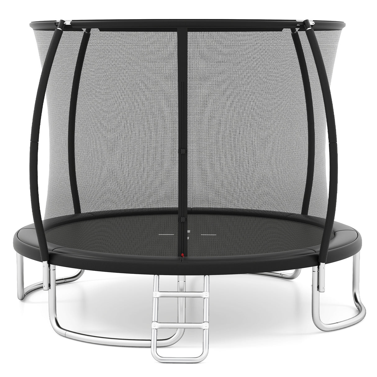 12FT 10FT 8FT Outdoor Trampoline, Heavy-Duty Recreational Trampoline with Safety Enclosure Net