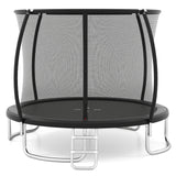 12FT 10FT 8FT Outdoor Trampoline, Heavy-Duty Recreational Trampoline with Safety Enclosure Net