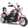 6V Kids Motorcycle 3-Wheel with Headlight and Horn White