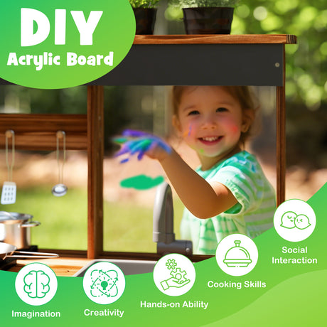 Outdoor Kitchen Playset for Kids 3+ Years Old