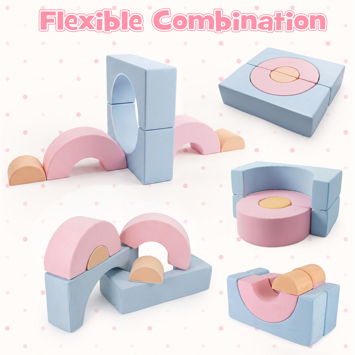 Kids Crawl and Climb foam Play Set Foam Climbing Blocks for Toddlers