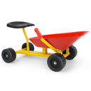 Kids Ride-On Sand Dumper, Outdoor Sandbox Toy with Controllable Shovel and 4 Wheels