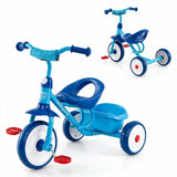Toddler Tricycle for Boys Girls 2-5 with Rear Storage Basket and Metal Frame