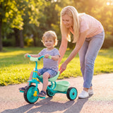 Toddler Tricycle for Boys Girls 2-5 with Rear Storage Basket and Metal Frame