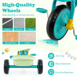 Toddler Tricycle for Boys Girls 2-5 with Rear Storage Basket and Metal Frame