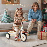 Toddler Tricycle with Adjustable Seat and Storage Basket for Aged 3-5 Years