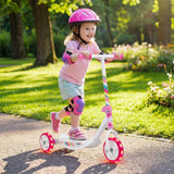 Toddlers Kick Scooter with LED Light Up Wheels and Wide Anti-Slip Deck