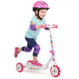 Toddlers Kick Scooter with LED Light Up Wheels and Wide Anti-Slip Deck
