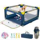 BABY JOY Baby Playpen, BPA-Free Foldable Toddlers Safety Fence Play Yard