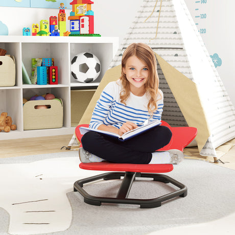 HONEY JOY Kids Sensory Swivel Chair, Elephant 360° Spinning Chair w/Non-Slip Metal Base for Autistic Kids
