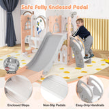 Baby Joy 7-in-1 L-Shaped Toddler Swing and Slide Set