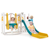 Baby Joy 7-in-1 L-Shaped Toddler Swing and Slide Set