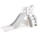 HONEY JOY 6 in 1 L-Shaped Toddle Slide for Toddlers Age 1-3