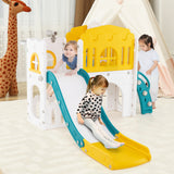 9 in 1 Toddler Slide, L Shaped Kids Slide and Climber Playset