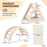 5-In-1 Montessori Climbing Toys with Double-Sided Ladder