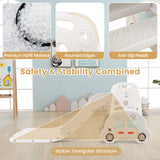 5 in 1 Convertible Toddler Slide Set, Double-Sided Magnetic Dry Erase & Building Block Board