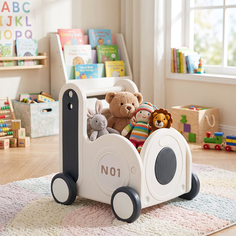 4-in-1 Push & Pull Wagon with 2-Level Adjustable Handle
