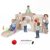 9 in 1 Toddler Slide Set, Kids Climber & Slide Playset for Boys & Girls Aged 3+ Years Old