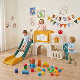 9 in 1 Toddler Slide Set, Kids Climber & Slide Playset for Boys & Girls Aged 3+ Years Old