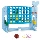 Jumbo 4-to-Score Giant Game Set with 2 Cups Holders for Indoor & Outdoor Holiday Parties