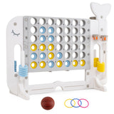Jumbo 4-to-Score Giant Game Set with 2 Cups Holders for Indoor & Outdoor Holiday Parties