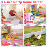 Jumbo 4-to-Score Giant Game Set with 2 Cups Holders for Indoor & Outdoor Holiday Parties