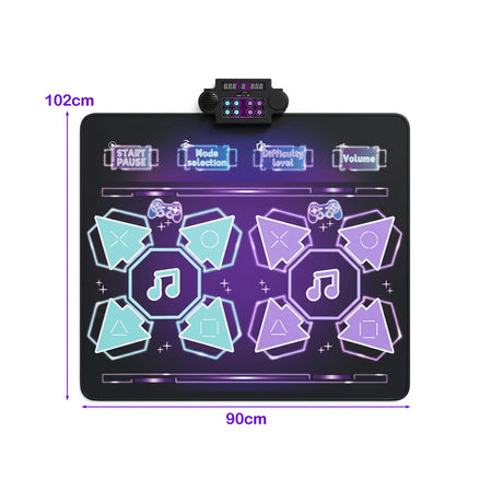 Dance Mat for Kids, Electronic Dancing Challenge Playmat with 4 Modes