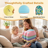 6 Pieces Stepping Stones for Kids with Cute Monster Theme