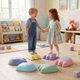6 Pieces Stepping Stones for Kids with Cute Monster Theme