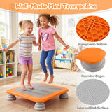 Mini Trampoline for Kids, 65 cm Trampoline Bouncing Board with 4 Removable & Non-Slip Foot Pads
