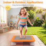Mini Trampoline for Kids, 65 cm Trampoline Bouncing Board with 4 Removable & Non-Slip Foot Pads