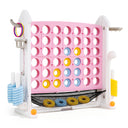 4-in-1 Jumbo Yard Game Set w/ Basketball Hoop, Ring Toss, Golf, Indoor Outdoor Family Party Games for Kids & Adults