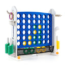 4-in-1 Jumbo Yard Game Set w/ Basketball Hoop, Ring Toss, Golf, Indoor Outdoor Family Party Games for Kids & Adults