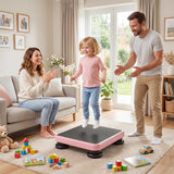 Kids Rebounder Bouncing Board, 60 x 50 cm Mini Trampoline with Elastic Rope, Sensory Bounce Board