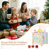 Wooden Activity Cube Montessori Sensory Toys for 18+ Months Toddlers