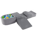 5-Piece Climb and Crawl Soft Playset w/ Ball Pit, Soft Climbing Foam Blocks for Kids