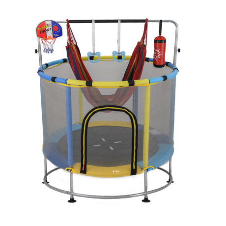 55" Kids Trampoline, Toddler Trampoline for for 3-6 Years Old Boys & Girls