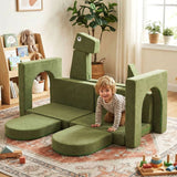 13 Pieces Dinosaur Theme Toddler Foam Building Fort