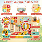Educational Learning Clock Toy About Season and Weather