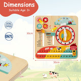 Educational Learning Clock Toy About Season and Weather