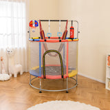 55" Kids Trampoline, Toddler Trampoline for for 3-6 Years Old Boys & Girls